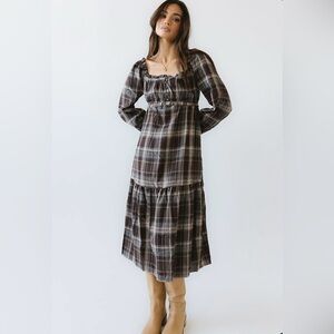 BOHME Harlow Plaid Maxi Dress